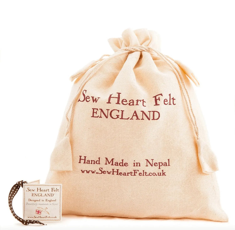 Gift Bag Sew Heart Felt