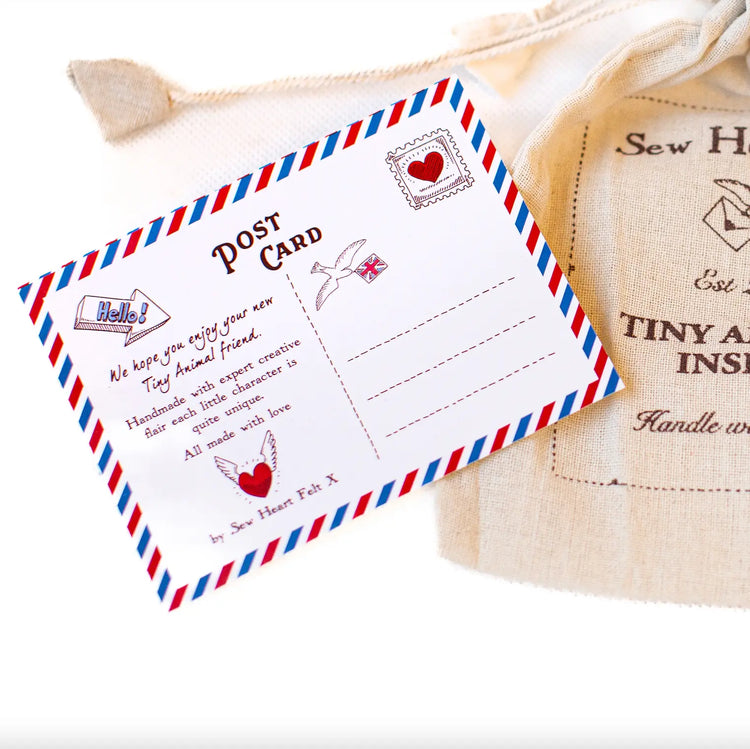 Felt Sitting Hugging Heart Mouse Sew Heart Felt