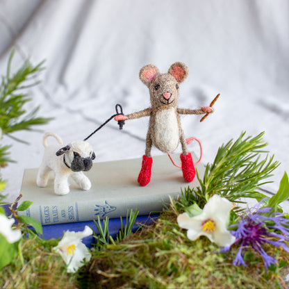 Felt Dog Walker Mouse