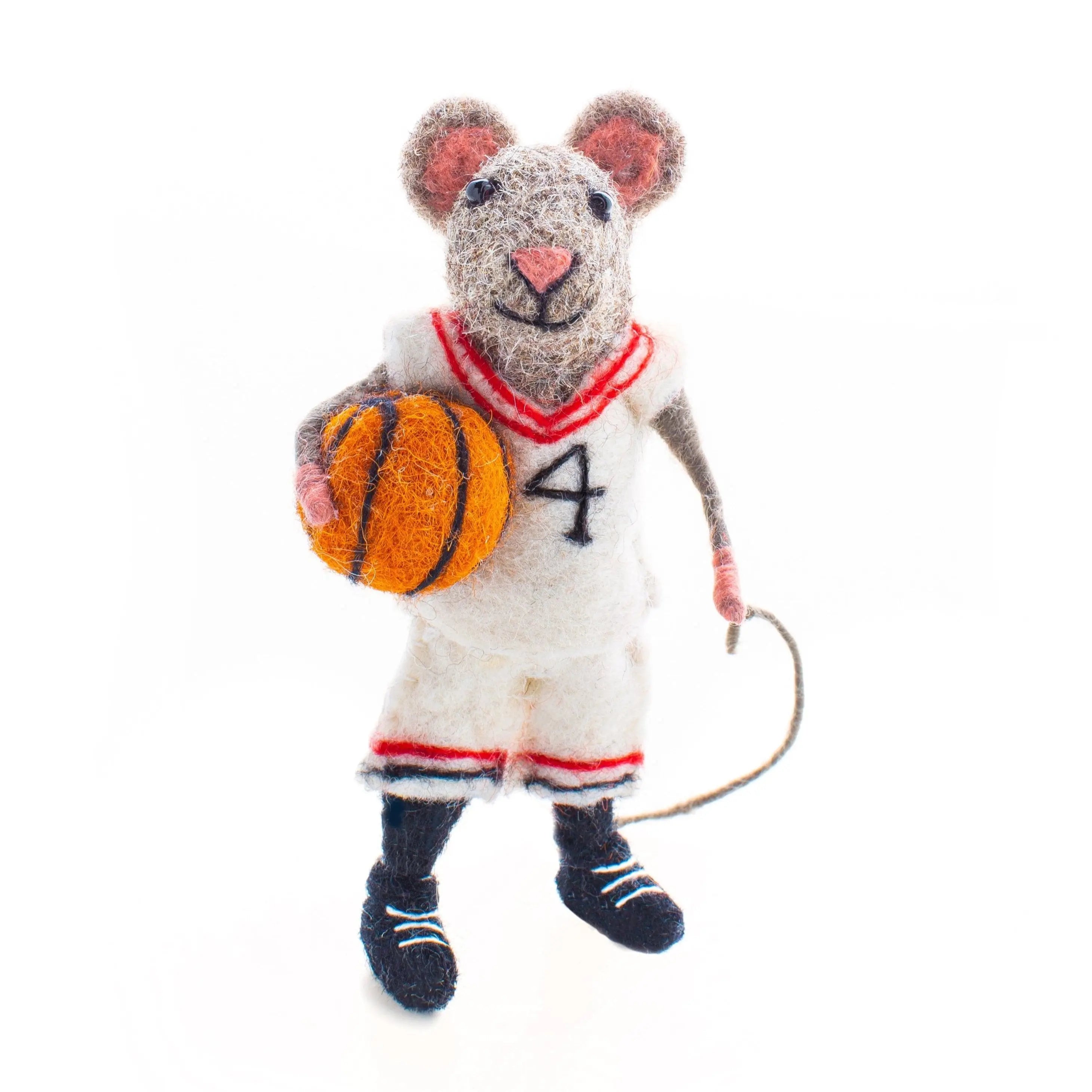 Basketball Mouse Sew Heart Felt