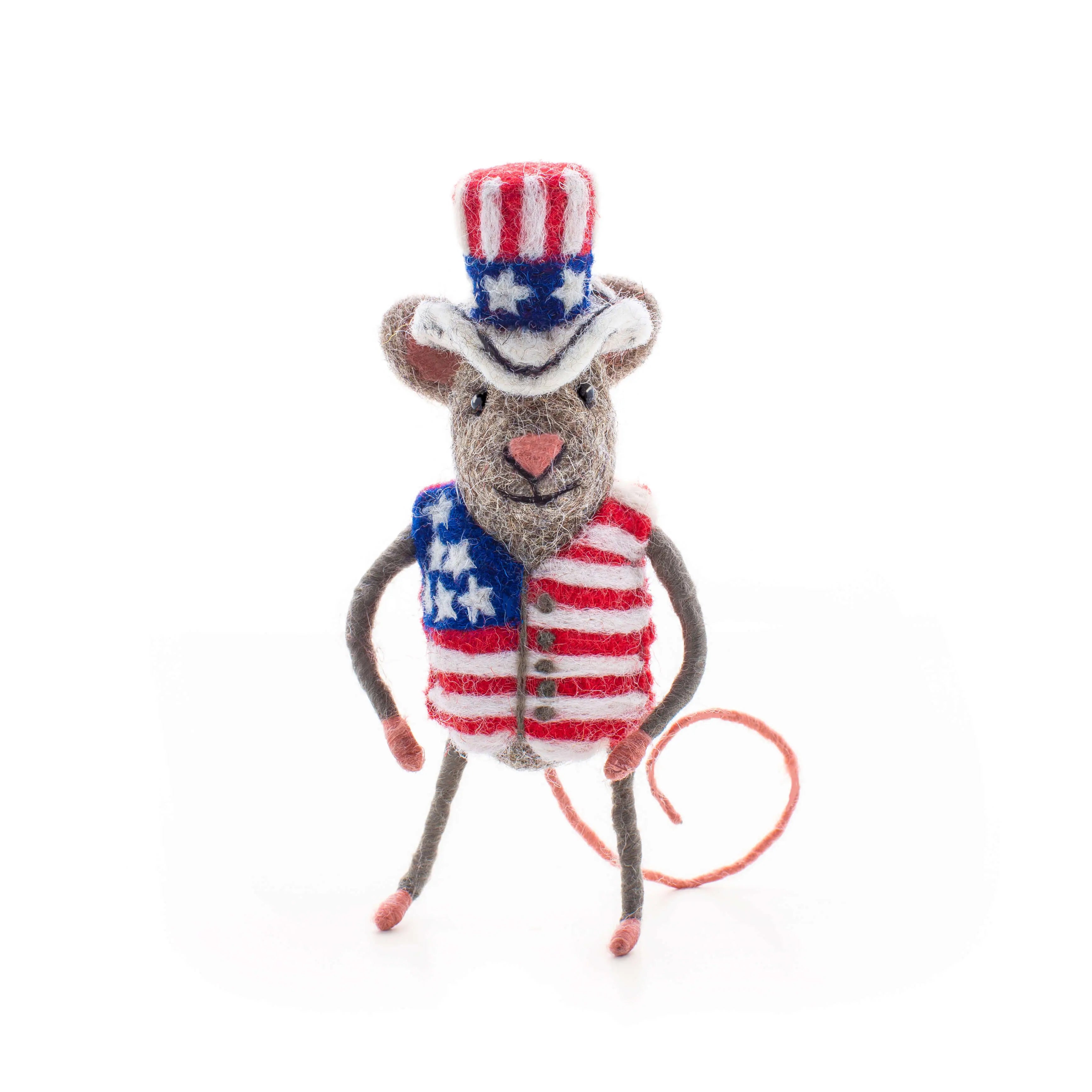 4th of July Mouse Sew Heart Felt