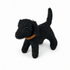 Felt Black Labrador Dog Sew Heart Felt