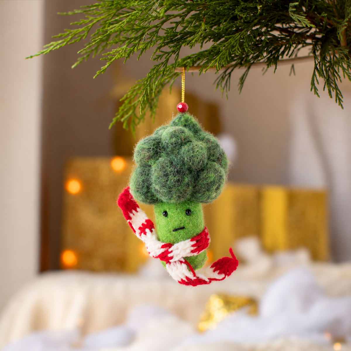 Bradley Broccoli Decoration Sew Heart Felt