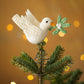Mistletoe Peace Dove Tree Topper