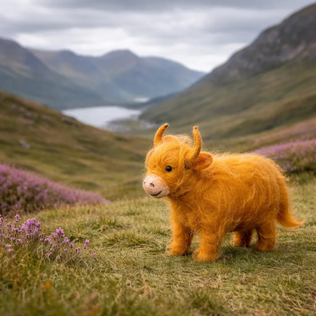 NEW Hamish the Highland Cow Sew Heart Felt