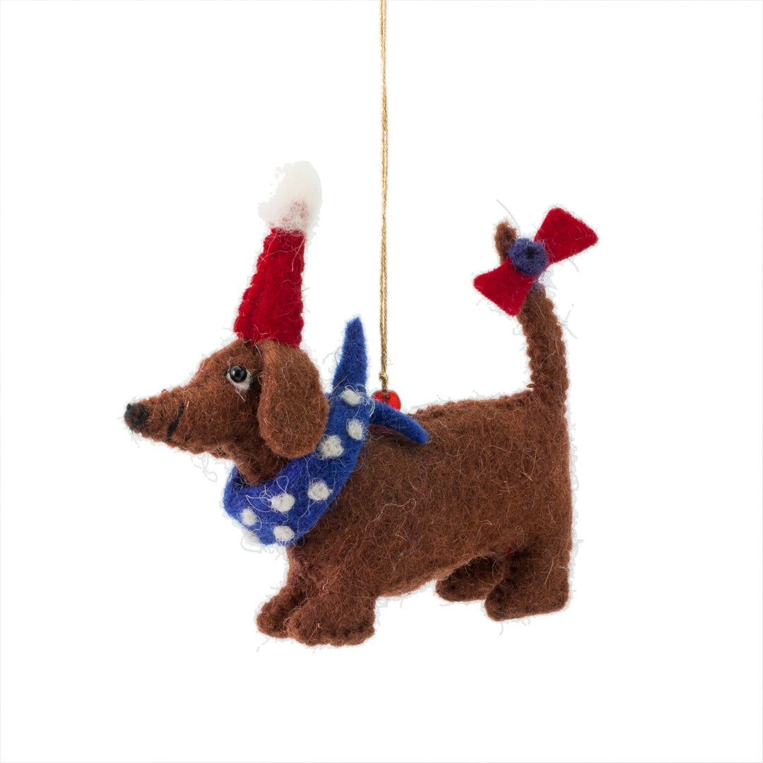 Dasher Party Dachshund Decoration Sew Heart Felt