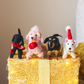 Set of Four New Dog Christmas Decorations