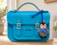 Frosty the Penguin handmade felt bag tag lifestyle photo by Sew Heart Felt