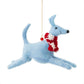 Gigi Whippet in a Scarf Decoration Sew Heart Felt