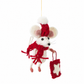 Molly Shopping Mouse Decoration Sew Heart Felt
