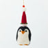 Pete Penguin a Red Festive Hat Decoration (Set of 4) Sew Heart Felt