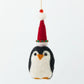 Pete Penguin a Red Festive Hat Decoration (Set of 4) Sew Heart Felt