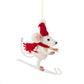 Sacha Skiing Mouse Decoration Sew Heart Felt