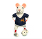 Scotland Footballer Mouse Sew Heart Felt