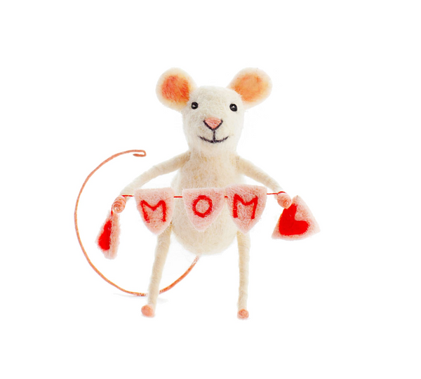 Felt Mom Bunting Mouse – Sew Heart Felt
