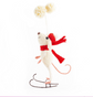 Skater Mouse Christmas Decoration