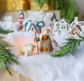 Felt Shepherd and Sheep Nativity Set
