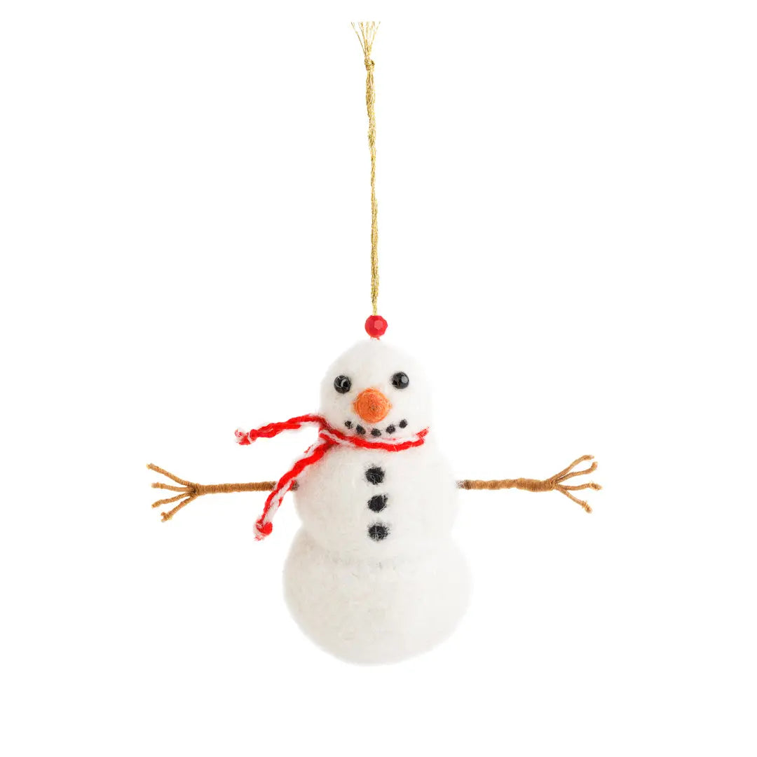 NEW Sven Snowman Christmas Decoration Sew Heart Felt
