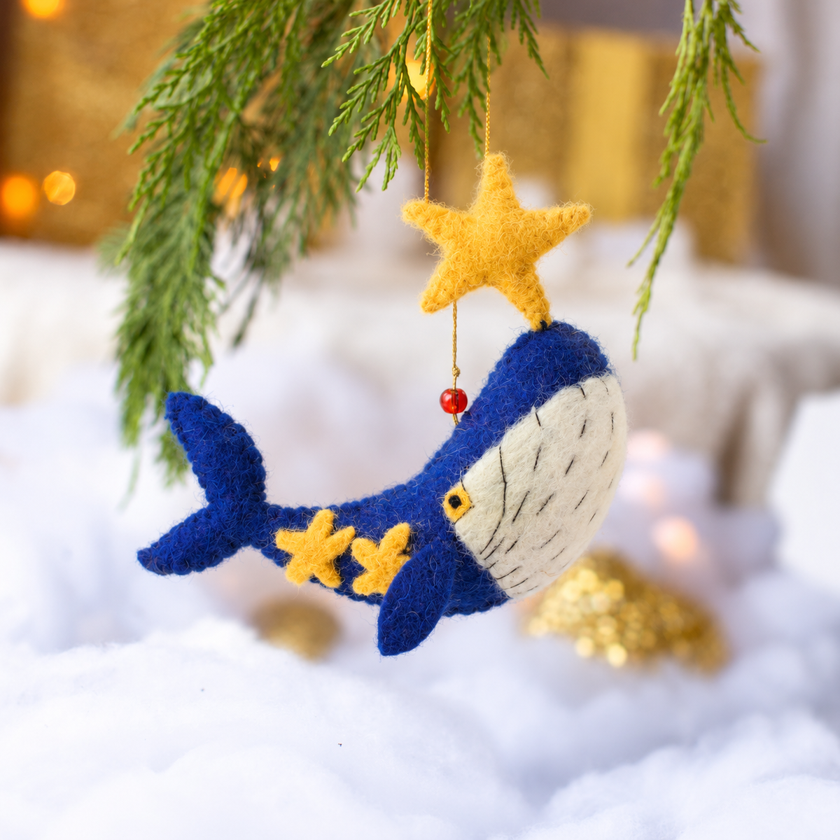 Star Gazey Whale with a Star Decoration Sew Heart Felt