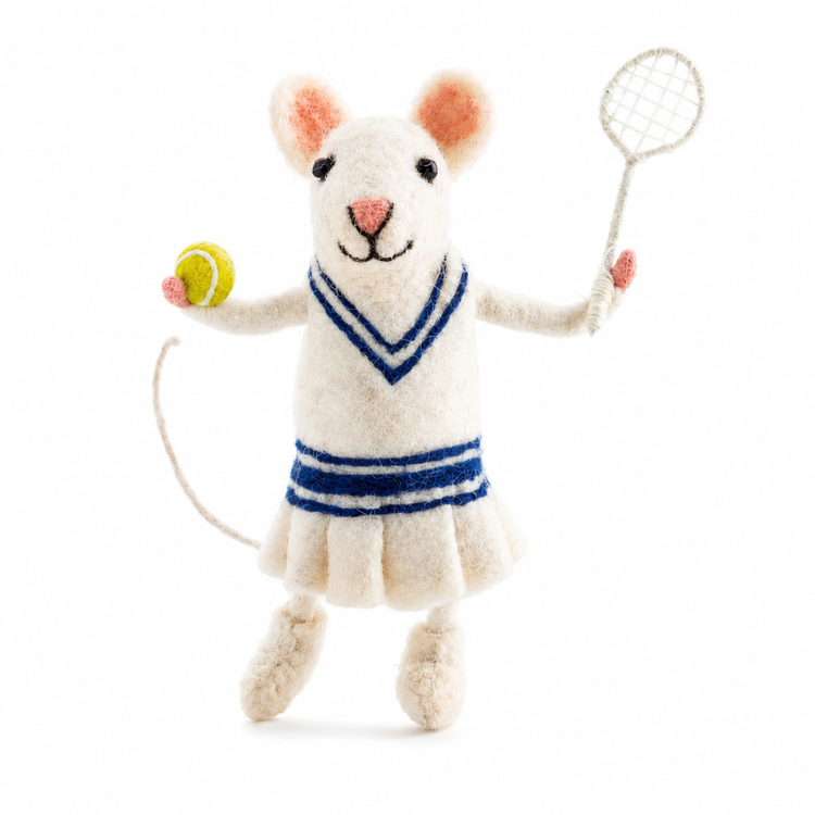 Tennis Mouse Sew Heart Felt