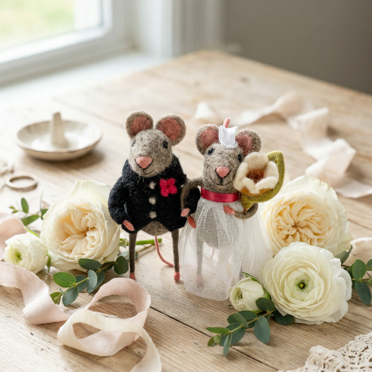 Bride Wedding Mouse Sew Heart Felt