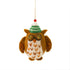 Wise Old Owl in a Hat Decoration Sew Heart Felt