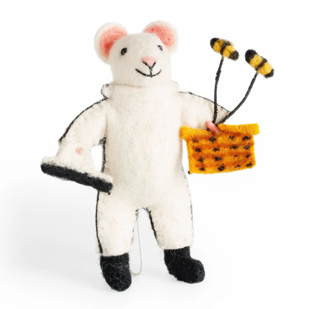 NEW Beekeeper Mouse Sew Heart Felt