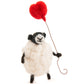 Felt Sheply Sheep with Heart Balloon
