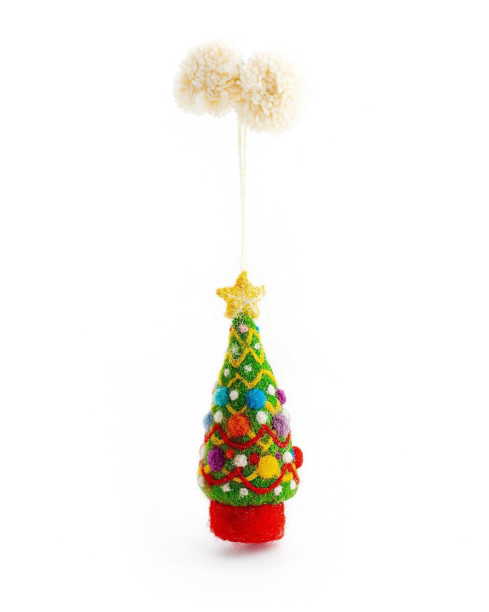 Festooned Christmas Tree Decoration