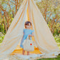 Tangerine Pom Pom Bunny Bag