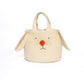 Tangerine Pom Pom Bunny Bag