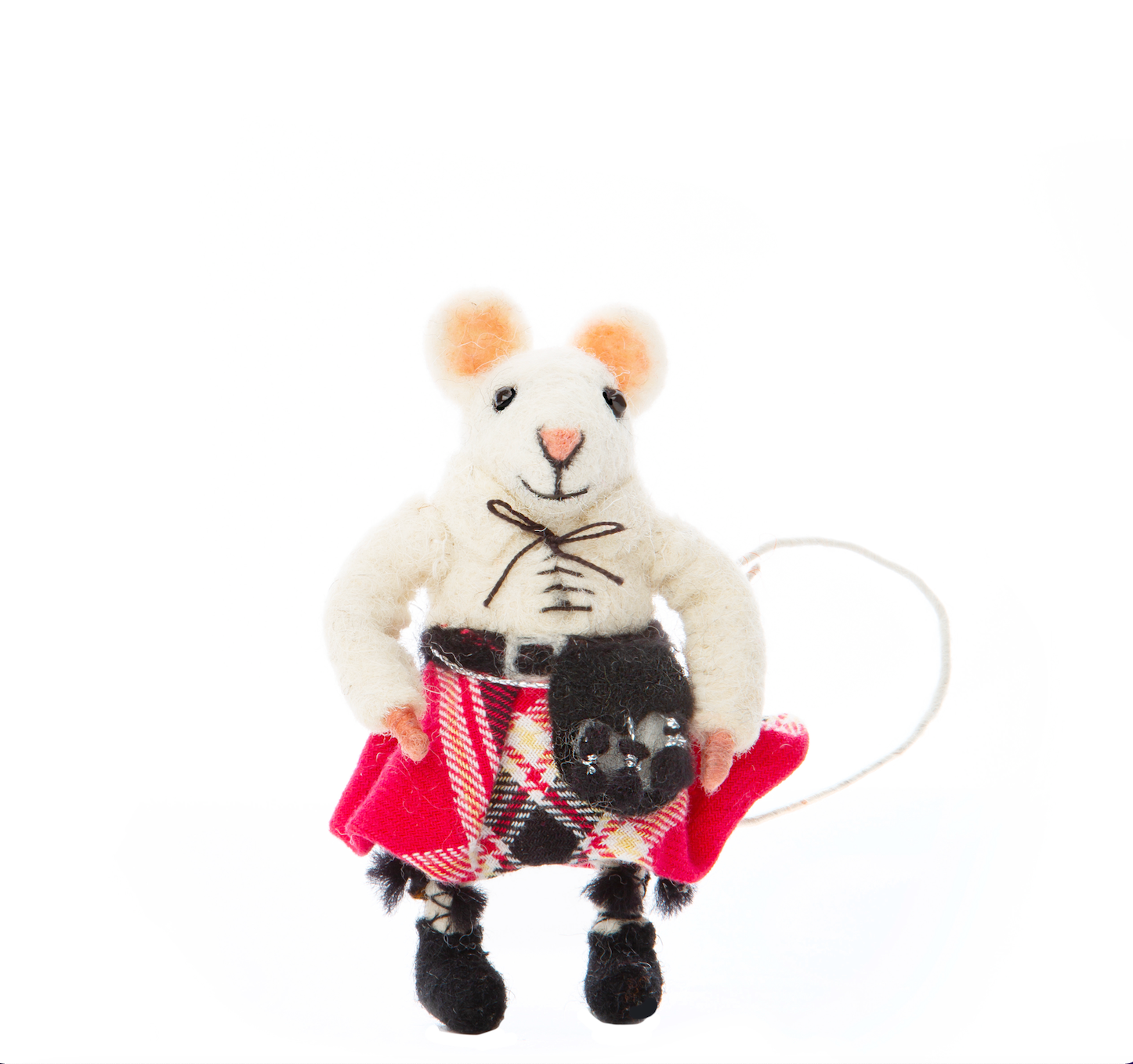 Scottish Mouse in Red Kilt