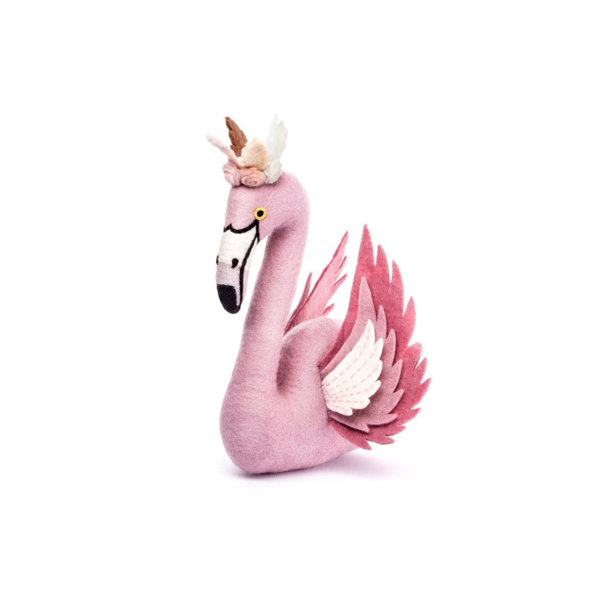 Alice Flamingo Head with Wings