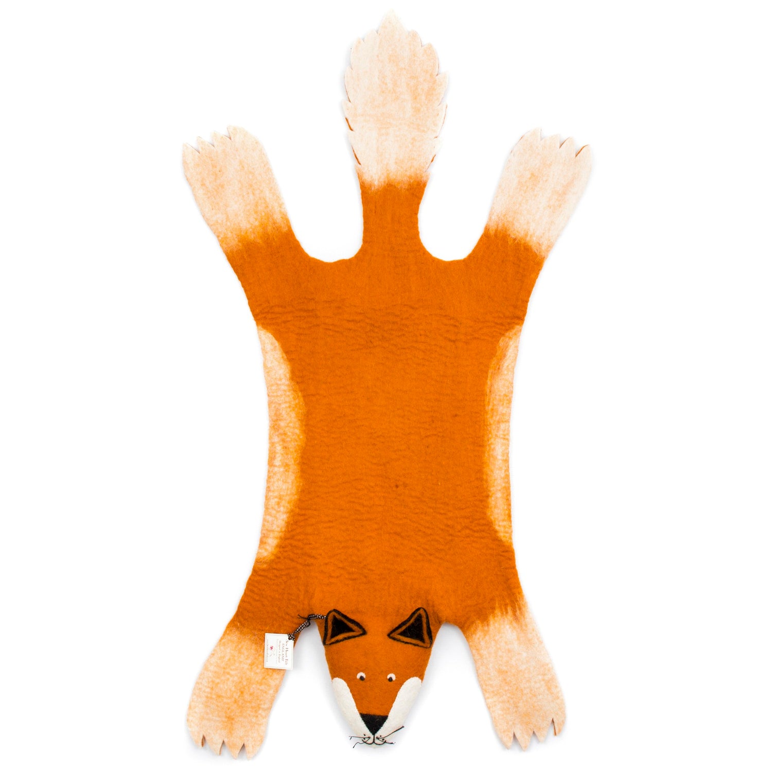 felt fox rug
