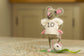Footballer Mouse in White Strip