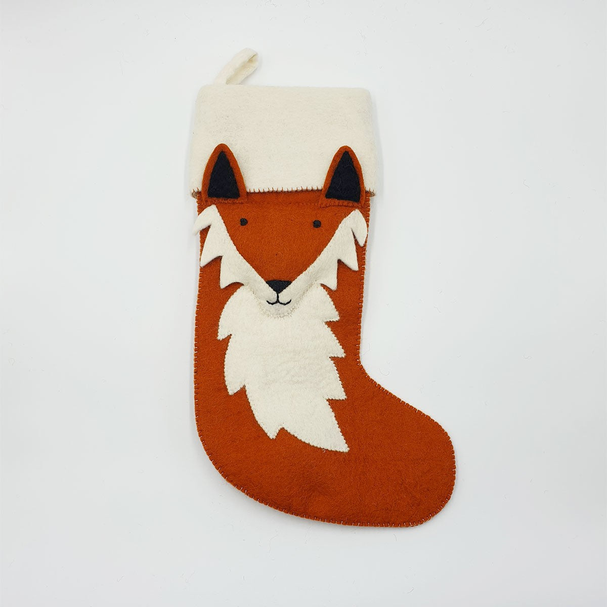 fox christmas stocking