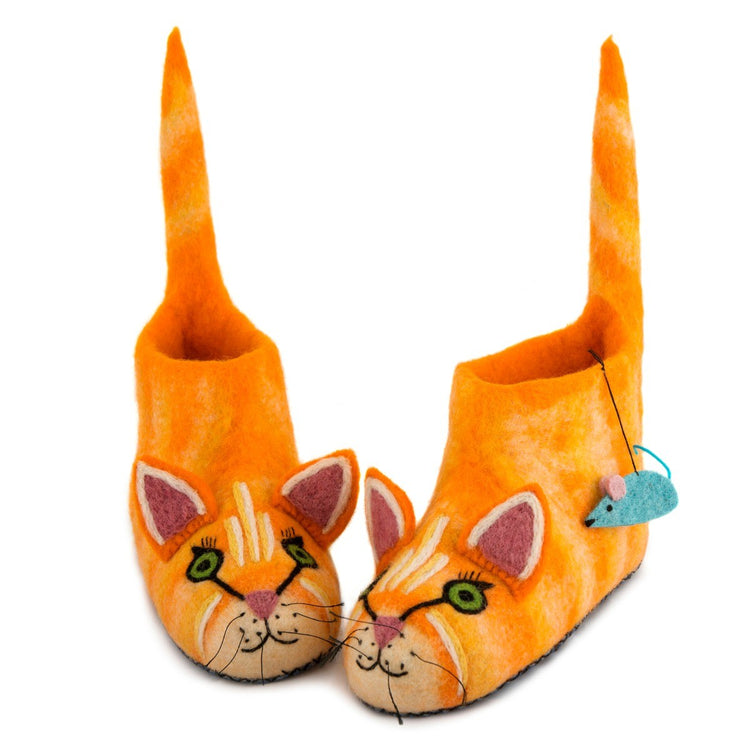 ginger cat slippers