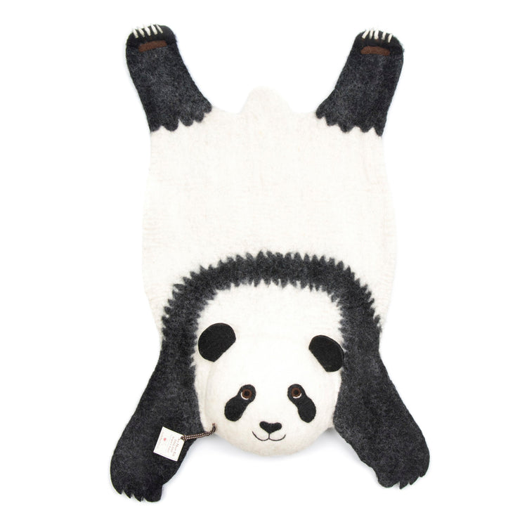 felt panda rug